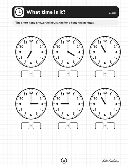 Pages from the Lalo Academy workbook