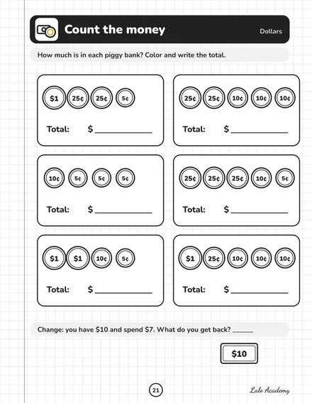 Pages from the Lalo Academy workbook
