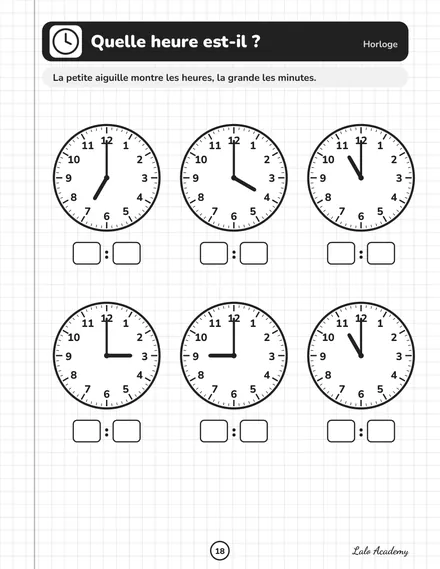 Pages du cahier Lalo Academy
