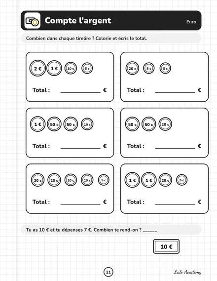 Pages du cahier Lalo Academy